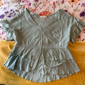 Mint/Seafoam Peplum Top